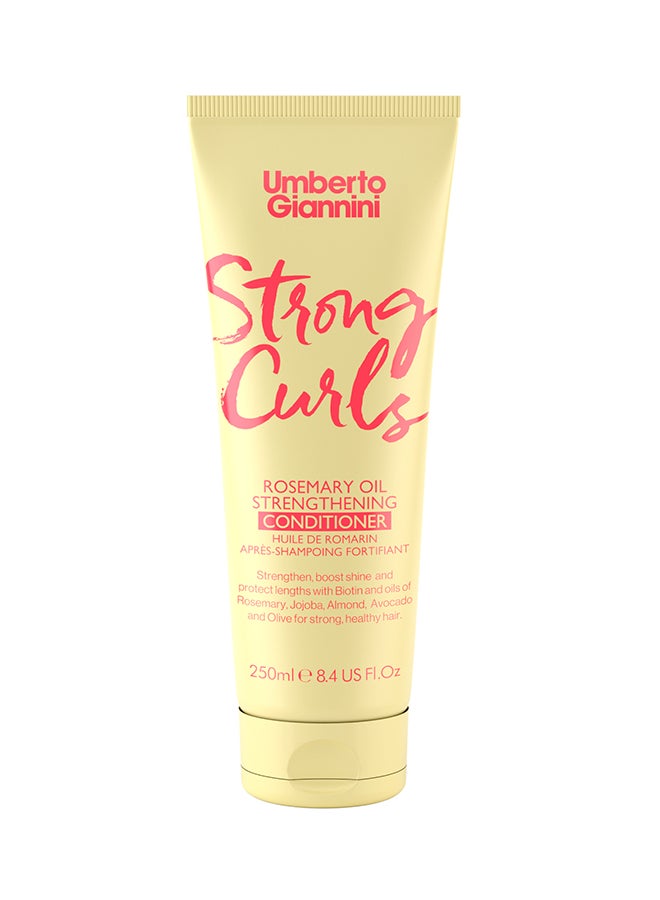 Umberto Giannini Strong Curls Rosemary Oil Conditioner 250ml - Image 1